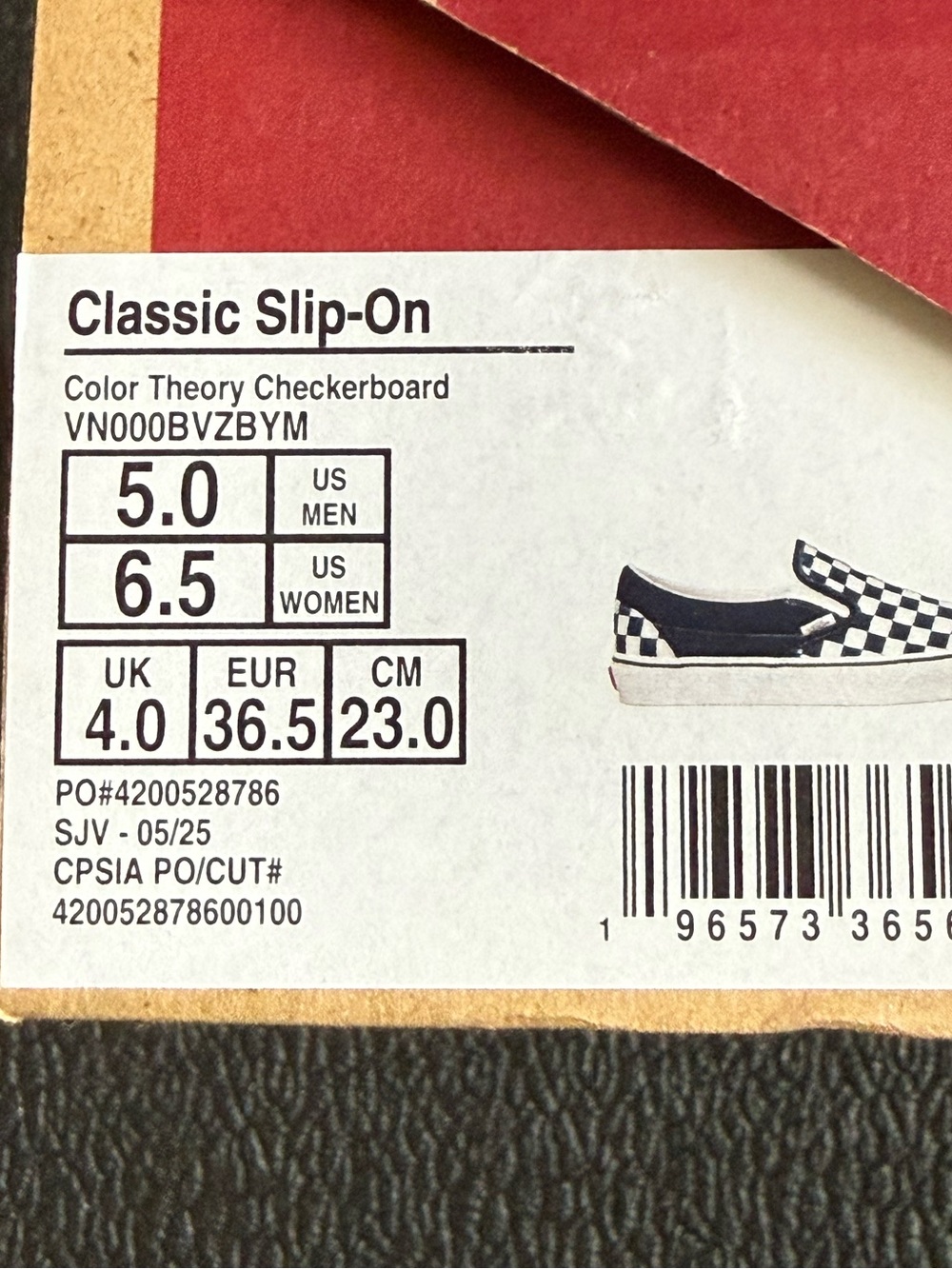 Van’s Classic Slip On - Picture 4 of 4